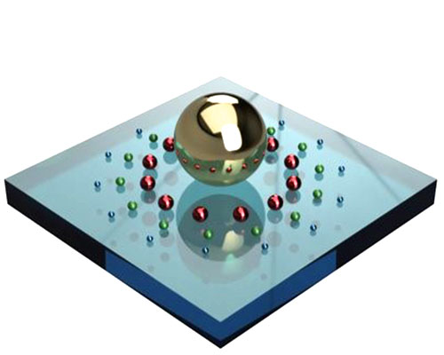 Biomimetic QD assembled around plasmonic NA